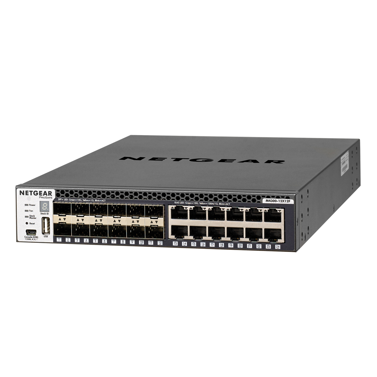 NETGEAR ProSAFE M4300-12X12F Managed Switch 12x 10G Ethernet, 12x 10G SFP+ von Netgear