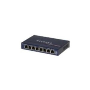 NETGEAR ProSafe GS108 8 Port Gigabit Desktop Switch - Switch - 8 Anschlüsse - EN, Fast EN, Gigabit EN - 10Base-T, 100Base-TX, 1000Base-T (GS108GE) von Netgear