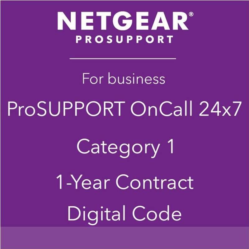 NETGEAR ProSupport OnCall 24x7 Category 1 - Technischer Support - Telefonberatung - 1 Jahr - 24x7 (PMB0311-10000S) von Netgear
