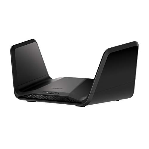 NETGEAR RAX70 WiFi 6 Router AX6600 TriBand (8 Streams mit bis zu 6,6 GBit/s, Nighthawk WLAN Router Abdeckung bis zu 175 m², kompatibel mit iPhone 12/13 oder Samsung S20/S21) von Netgear