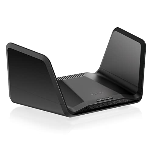 NETGEAR RAXE300 WiFi 6E WLAN Router AXE7800 | Tri-Band bis zu 7,8 GBit/s | Neuestes 6 GHz Funkband | WLAN-Abdeckung bis 175 m² | Nighthawk WiFi 6 Router NETGEAR RAXE300 WiFi 6E WLAN Router AXE7800 | Tri-Band bis zu 7,8 GBit/s | Neuestes 6 GHz Funkband | WLAN-Abdeckung bis 175 m² | Nighthawk WiFi 6 Router von Netgear