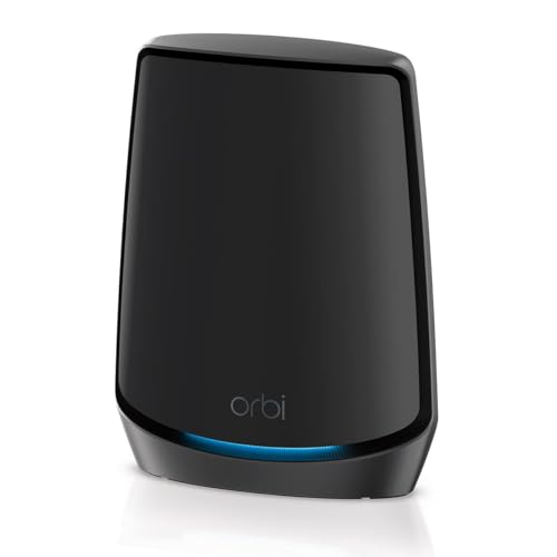 NETGEAR Satellite Orbi Tri-Band WiFi 6 (RBS860B) – kompatibel mit Ihrer Orbi WiFi 6-Basis, fügen Sie bis zu 230 m², für WLAN-Geschwindigkeiten von bis zu 6 Gbit/s | WiFi 11AX Mesh AX6000 von Netgear