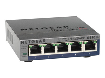 NETGEAR Switch 5x GE GS105E-200PES webmanaged NETGEAR Switch 5x GE GS105E-200PES webmanaged von Netgear