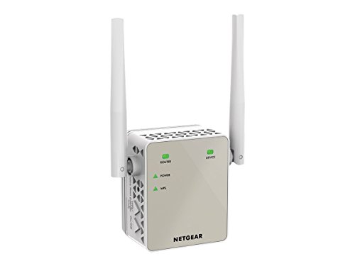 NETGEAR WLAN Repeater EX6120 WLAN Verstärker, AC1200 Dual Band WiFi, Abdeckung 2 bis 3 Räume & 20 Geräte, Geschwindigkeit bis zu 1200 MBit/s, kompaktes Design von Netgear