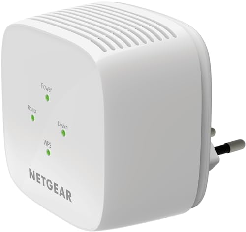 NETGEAR WiFi Repeater (EX6110), WiFi Verstärker AC1200, Leistungsstarker WiFi Repeater mit einer Reichweite von bis zu 120m², WiFi Extender zur Beseitigung toter Zonen von Netgear