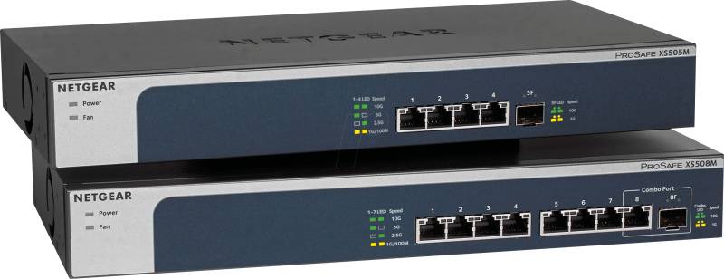 NETGEAR XS508M - Switch, 8-Port, 10 Gigabit Ethernet von Netgear
