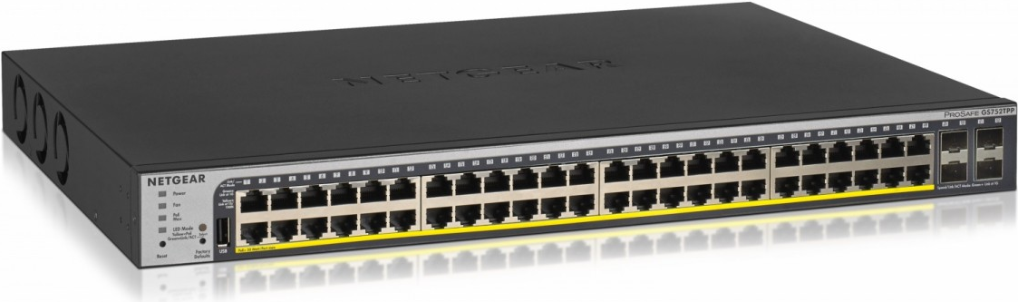 Netgear 52PT GE POE+SMART SWITCH - Switch (GS752TPP-300EUS) von Netgear