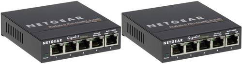 Netgear GS105GE Netzwerk Switch 5 Port 1 GBit/s 2St. von Netgear