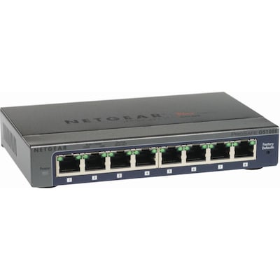 Netgear GS108E-300PES ProSafe Plus 8x Gigabit Switch web managed IGMPv3 von Netgear