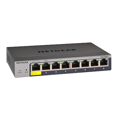 Netgear GS108Tv3 8-Port Gigabit Ethernet Smart Switch mit Cloud-Management von Netgear