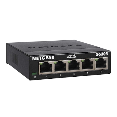 Netgear GS305-300PES 5-Port Gigabit Switch mit Metallgehäuse von Netgear