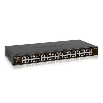 Netgear GS348 48x Gigabit Switch 10/100/1000MBit Metallgehäuse Befestigungskit von Netgear