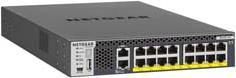 Netgear M4300-16X Managed L3 10G Ethernet (100/1000/10000) Schwarz 1U Power over Ethernet (PoE) (XSM4316PA-100NES) von Netgear
