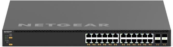 Netgear M4350-24X4V (XSM4328CV)-24x10G/Multi-Gig PoE+ (576W base, up to 720W) and 4xSFP28 25G Managed Switch (XSM4328CV-100NES) von Netgear