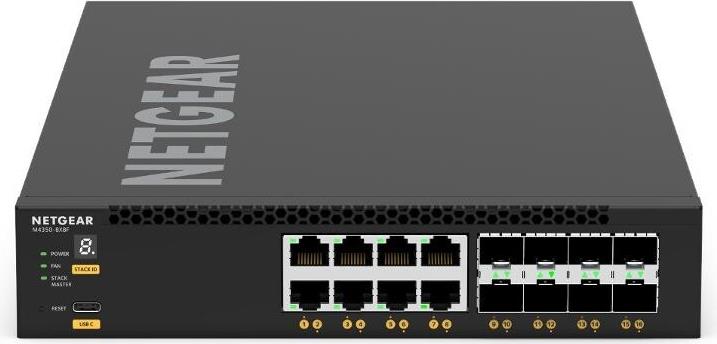 Netgear M4350-8X8F (XSM4316)-8x10G/Multi-Gig and 8xSFP+ Managed Switch (XSM4316-100NES) von Netgear