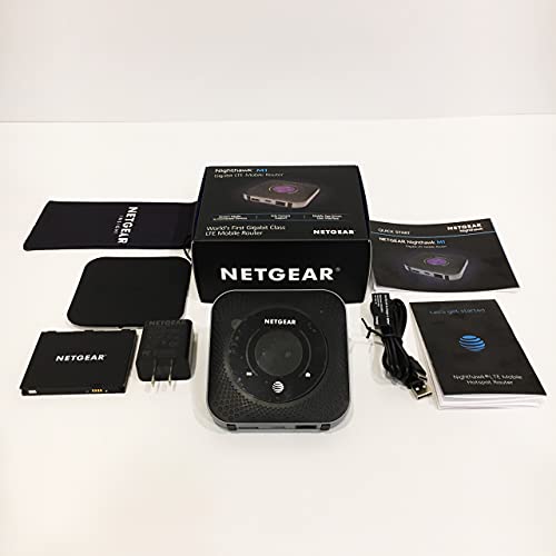 Netgear Nighthawk MR1100 4G LTE Mobiler Hotspot Router (AT&T GSM entsperrt) Stahlgrau von Netgear