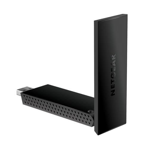 NETGEAR Nighthawk WiFi 6 USB 3.0-Adapter (A7500) - AX1800 Dual-Band Wireless Gigabit Speed (bis zu 1,8 GBit/s) - Kompatibel mit jedem WiFi 6- oder WiFi 5-Router oder Mesh-System - Für Windows-PCs von Netgear