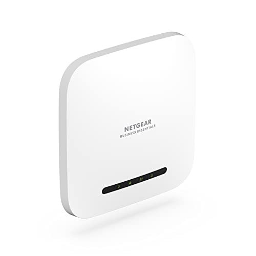 Netgear WAX220 WLAN Access Point PoE+ WiFi 6 (Dualband 4200 MBit/s | 2.4GHz/5GHz | 1x 2.5G PoE+ LAN-Port | AX4200 mit WPA3 | bis zu 4 SSID WLAN-Netzwerke | PoE-Powered - Netzteil optional) von Netgear