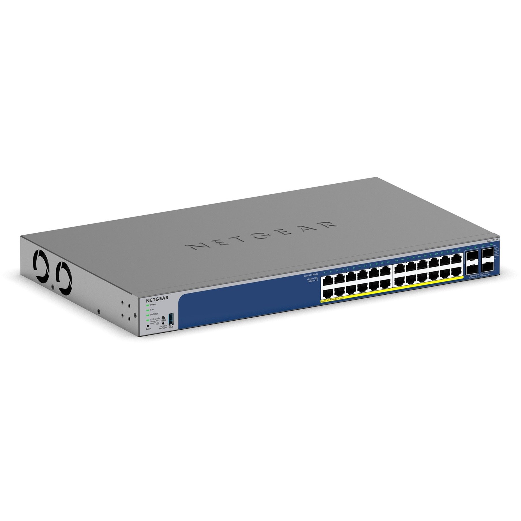 S3300-28X-PoE+ (GS728TXP), Switch von Netgear