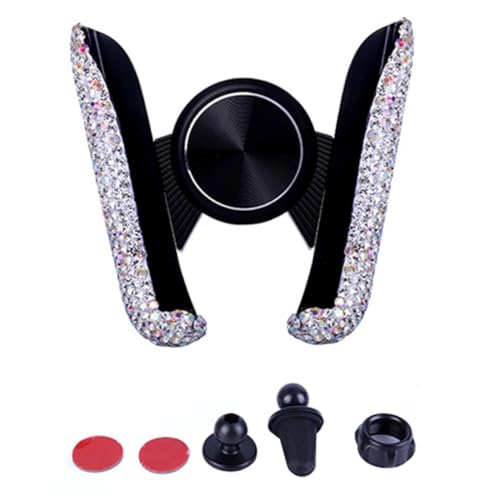 NethCasti Bling Car Telefonhalter Mini Auto Armaturenbrett AIR -Lüftung Automatischer Telefonhalter, 360 ° Verstellbares Kristallzubehör NethCasti Bling Car Telefonhalter Mini Auto Armaturenbrett AIR -Lüftung Automatischer Telefonhalter, 360 ° Verstellbares Kristallzubehör von NethCasti