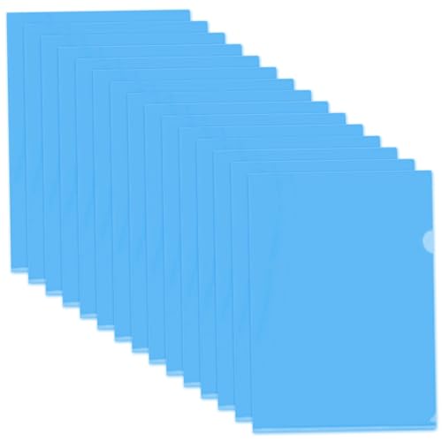 Plastikordner für Dokumente, 15-pcs-L-Type-Plastikdatei-Ordner für A4-Blätter, wasserdichte Papierärmel, wiederverwendbare Blechschutz für Schul- und Büro Foldeer Plastikordner für Dokumente, 15-pcs-L-Type-Plastikdatei-Ordner für A4-Blätter, wasserdichte Papierärmel, wiederverwendbare Blechschutz für Schul- und Büro Foldeer von NethCasti