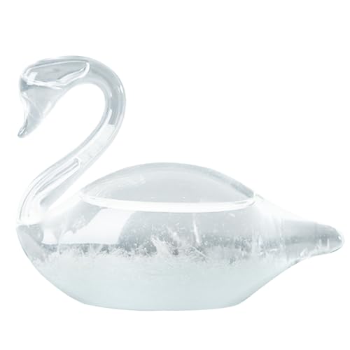Sturmglas Kleidung Prädiktor, elegante Schwan Sturmglas Wetter Dekorative Kristallbarometer Wetterstation Valentinstag Geschenke für Büro Desktop Dekorglas Sturmglas Kleidung Prädiktor, elegante Schwan Sturmglas Wetter Dekorative Kristallbarometer Wetterstation Valentinstag Geschenke für Büro Desktop Dekorglas von NethCasti