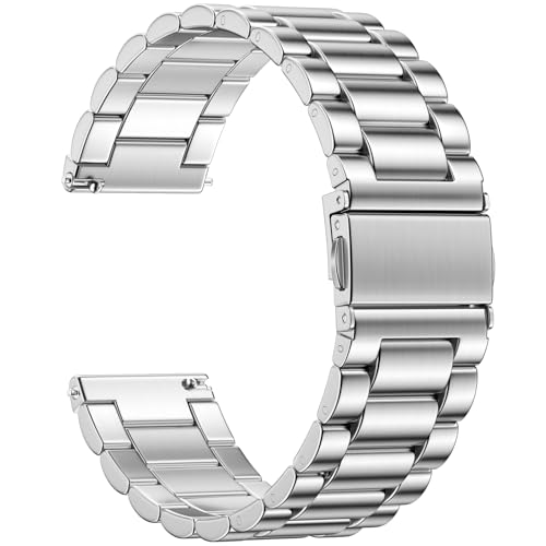 Netolo Uhrenarmband 20mm - Edelstahl Metall Ersatzband Kompatibel mit Samsung Galaxy Watch 7 Armband, Galaxy Watch 4 5 6 FE, Watch 4 6 Classic, 5 Pro, Active 2, für Garmin Vivoactive 5 Armband Netolo Uhrenarmband 20mm - Edelstahl Metall Ersatzband Kompatibel mit Samsung Galaxy Watch 7 Armband, Galaxy Watch 4 5 6 FE, Watch 4 6 Classic, 5 Pro, Active 2, für Garmin Vivoactive 5 Armband von Netolo