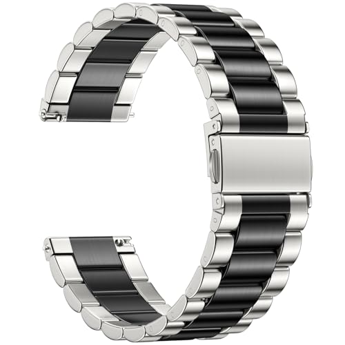 Netolo Uhrenarmband 22mm - Edelstahl Metall Ersatzband Kompatibel mit Garmin Venu 3 Armband Venu 2, Vivoactive 4, Samsung Gear S3 Frontier, Galaxy Watch 3 45mm, für Huawei Watch GT5 Pro Armband Netolo Uhrenarmband 22mm - Edelstahl Metall Ersatzband Kompatibel mit Garmin Venu 3 Armband Venu 2, Vivoactive 4, Samsung Gear S3 Frontier, Galaxy Watch 3 45mm, für Huawei Watch GT5 Pro Armband von Netolo