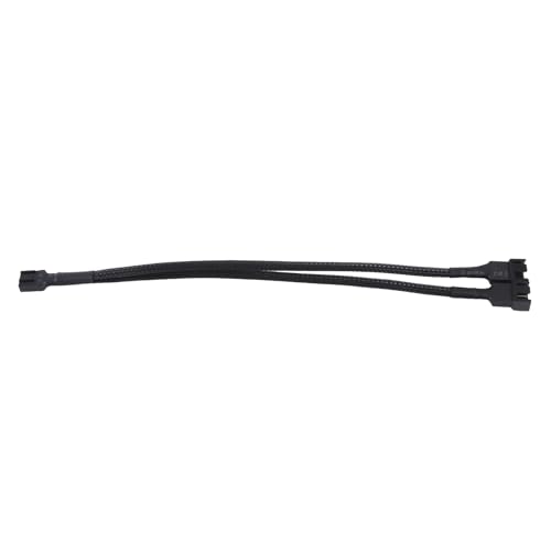 Nettoppo 1 Bis 2 Poliges Geflochtenes Kabel Y Splitter 3/4 Pin PWM Stecker LüFter Computer PC PC LüFter VerläNgerungs Adapter Kabel von Nettoppo