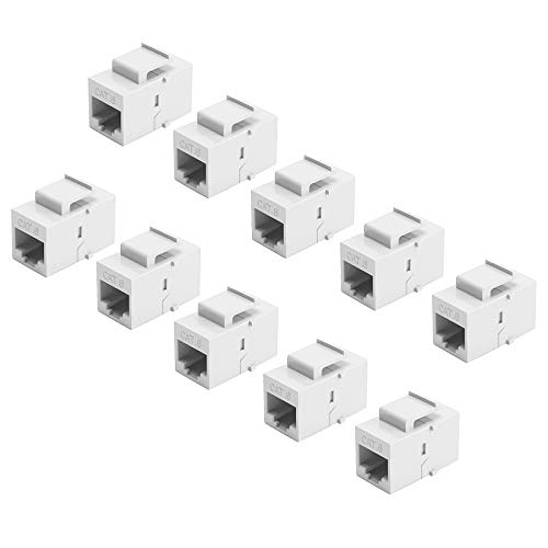 Nettoppo 10-Teiliger RJ45 Anschluss Buchse Cat6 Erweiterung Koppler Ethernet Netzwerk LAN Cat 6 Koppler Buchsen VerläNgerung Adapter, von Nettoppo