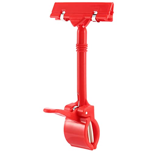 Nettoppo 17cm Merchandise Einzelhandel Zeichen Karte Preisschild Halter Klipp - Rot von Nettoppo