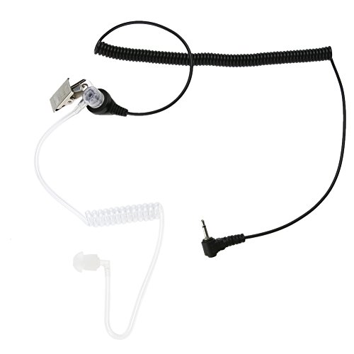 Nettoppo 1Pin 2,5 mm Covert Acoustic Tube Ohrhoerer Kopfhoerer Fuer 2way Radios Fuer ICOM Fuer mit Soft Plastic Earbud von Nettoppo