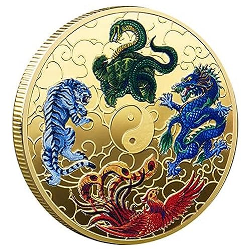 Nettoppo 1Set Ancient Mythical Creatures Lucky Coin Lotterielos Scratcher Tool Gold von Nettoppo