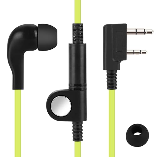 Nettoppo 2 Pin Nudel Stil Ohrhörer Kopfhörer K Stecker Ohrhörer Headset Für Uv5R -888S Uv5R Radio Grüner Draht von Nettoppo