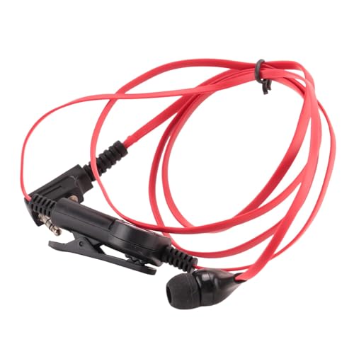 Nettoppo 2 Pin Nudel Stil Ohrhörer Kopfhörer K Stecker Ohrhörer Headset Für Uv5R -888S Uv5R Radio Roter Draht von Nettoppo