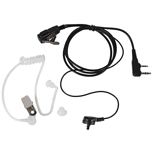 Nettoppo 2-polig PTT MIC Headset Covert Akustikrohr In-Ear-Ohrhoerer Fuer UV-5R -888S CB Radio Zubehoer von Nettoppo