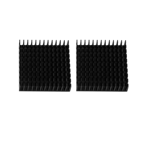 Nettoppo 2 x schwarz Aluminium Kuehler Kuehlkoerper Heatsink 40 x 40 mm x11mm von Nettoppo