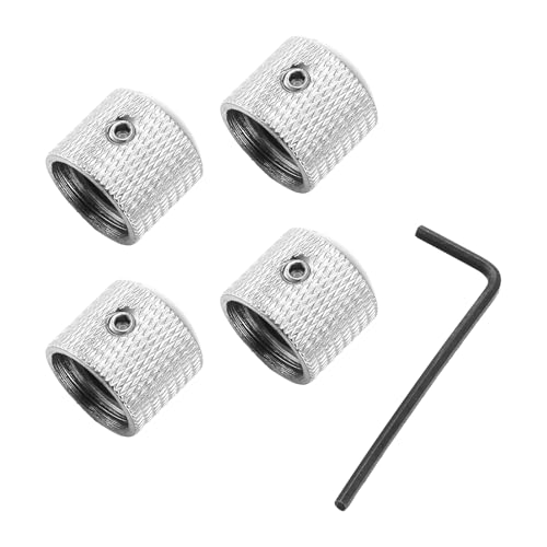 Nettoppo 4 StüCke Metall Volume Tone Dome Tone Gitarren Geschwindigkeits Regler mit Schrauben für Strat LP Elektor Gitarre oder Bass Nettoppo 4 StüCke Metall Volume Tone Dome Tone Gitarren Geschwindigkeits Regler mit Schrauben für Strat LP Elektor Gitarre oder Bass von Nettoppo