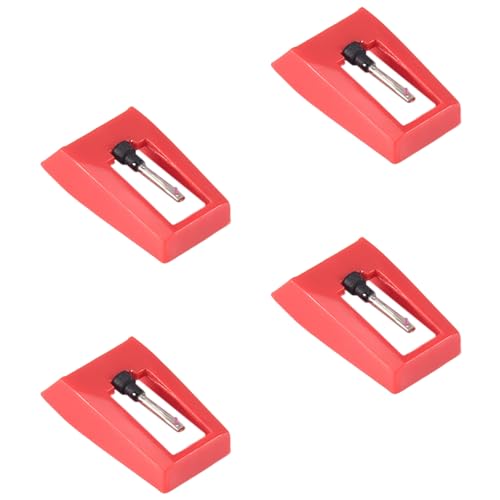 Nettoppo 4 Stück Platten Spieler Nadeln, Universal Nadeln Nadeln für Vinyl Platten Spieler von Nettoppo