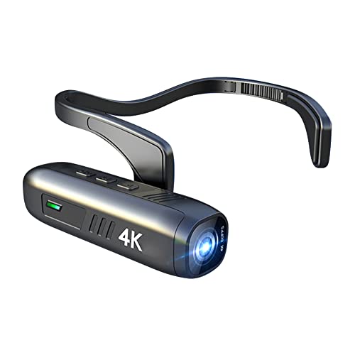 Nettoppo 4K 30FPS Head Mounted Camera Tragbare WiFi-Video-Camcorder-Kamera 120 ° Weitwinkelobjektiv Anti-Shake-APP-Steuerkamera von Nettoppo