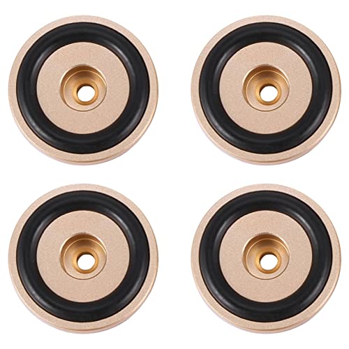 Nettoppo 4PCS Turntable Isolation Feet Pads Aluminium-Lautsprecherspitzen StandfußKegel Basismatte für Audio-SoundverstäRker Nettoppo 4PCS Turntable Isolation Feet Pads Aluminium-Lautsprecherspitzen StandfußKegel Basismatte für Audio-SoundverstäRker von Nettoppo