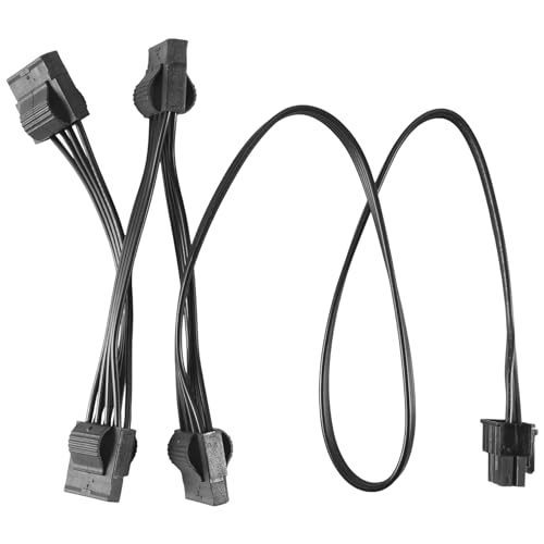 Nettoppo 6Pin auf 4 Molex Modular Strom Versorgung Kabel 6Pin auf 4 IDE Kabel für RM1000X RM850X RM750X RM650X RM550X Modular Nettoppo 6Pin auf 4 Molex Modular Strom Versorgung Kabel 6Pin auf 4 IDE Kabel für RM1000X RM850X RM750X RM650X RM550X Modular von Nettoppo