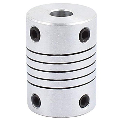 Nettoppo 6mm bis 8mm Wellenkupplung 25mm Laenge 18mm Durchmesser Schrittmotor Koppler Aluminiumlegierung Joint Connector Fuer 3D Drucker CNC Maschine DIY Encoder von Nettoppo