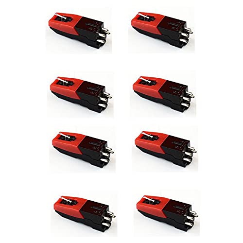 Nettoppo 8 StüCke Aluminium Platten Spieler Diamant Stylus Nadel für LP Platten Spieler Phono Keramik Tonabnehmer von Nettoppo