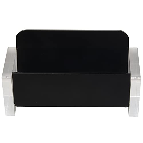 Nettoppo Acryl Desktop Visiten Karten Halter Display für Schreibtisch Eleganter Visiten Karten StäNder für BüRo Schwarz von Nettoppo