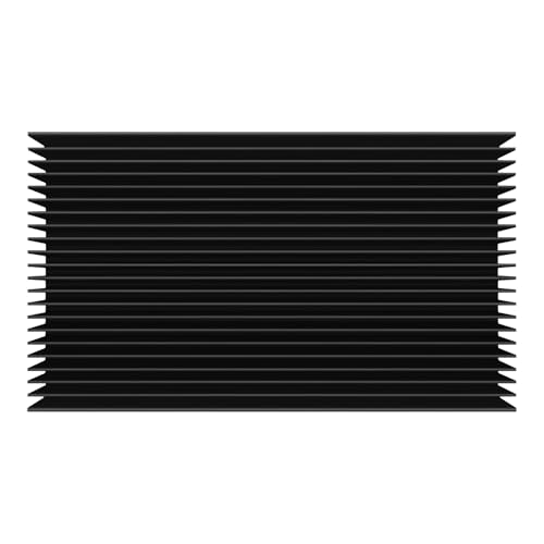 Nettoppo Aluminium GroßEr KüHlköRper 4,72 X 2,72 X 1,06/120 X 69 X 27 Mm KüHlköRper KüHlung Schwarz Oxid KüHler 22 Fin von Nettoppo