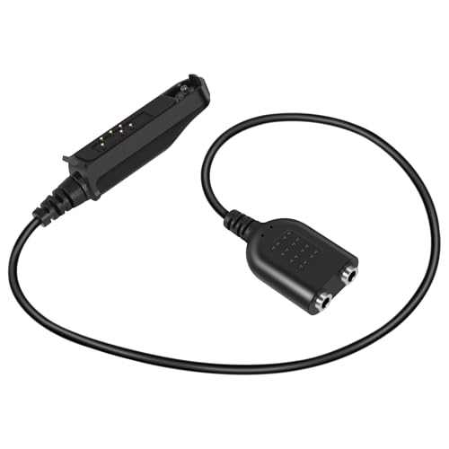 Nettoppo Audio Kabel Adapter für UV-XR UV-9R Plus UV-A58 UV-9R ERA Walkie Talkie Headset Lautsprecher Mikrofon von Nettoppo