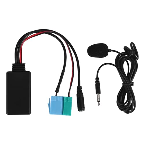 Nettoppo Auto Bluetooth Musik Audiokabel Mikrofon Freisprech Adapter Iso für Grande Punto Nach 2007 für von Nettoppo