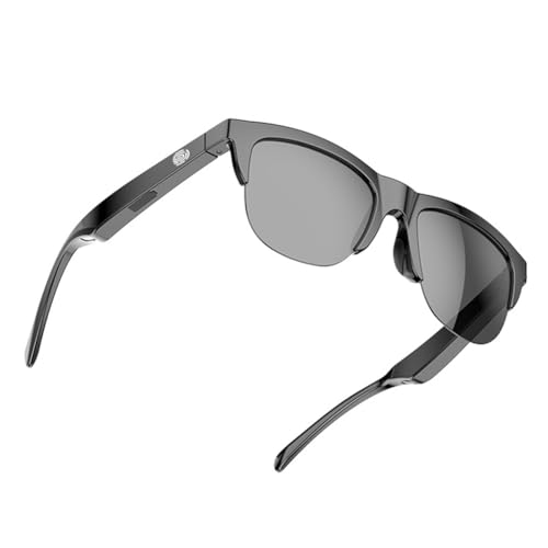 Nettoppo Bluetooth V5.3 Sonnenbrille Brille Call Outdoor Sport Kopfhörer HiFi Schwarz Technologie Anti-Touch UV von Nettoppo