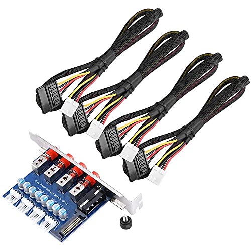 Nettoppo HDD Power Steuerung Switch Laufwerk Festplatten Selektor SATA Laufwerk Switcher für Desktop PC Computer von Nettoppo